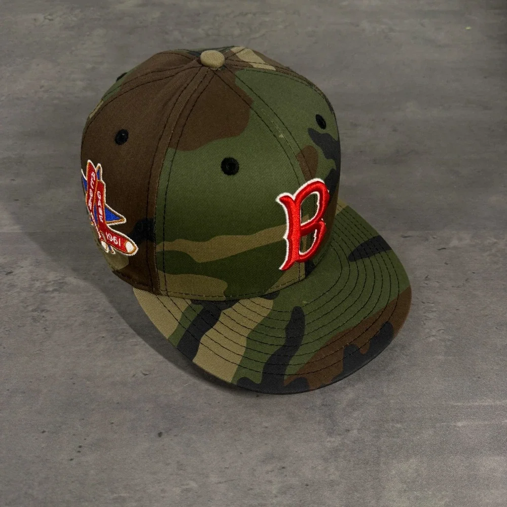 Hat Club Boston Red Sox New‎ Era Cap 7 Camo 1961 All Star Patch Gold Satin UV